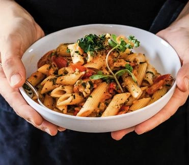 Penne an Tomaten-Grappa-Sauce